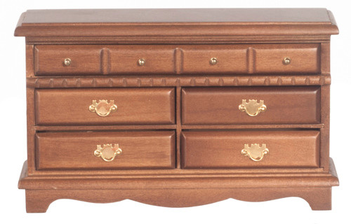 Dollhouse City - Dollhouse Miniatures Dresser - Walnut