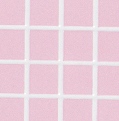 Pink Tiles with White Grout