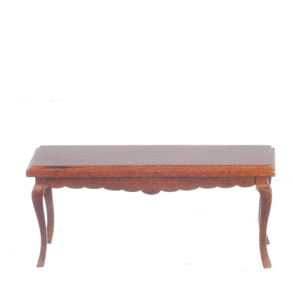 Dollhouse City - Dollhouse Miniatures Sheraton Coffee Table - Walnut