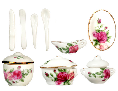 Dinnerware Set - Red Rose