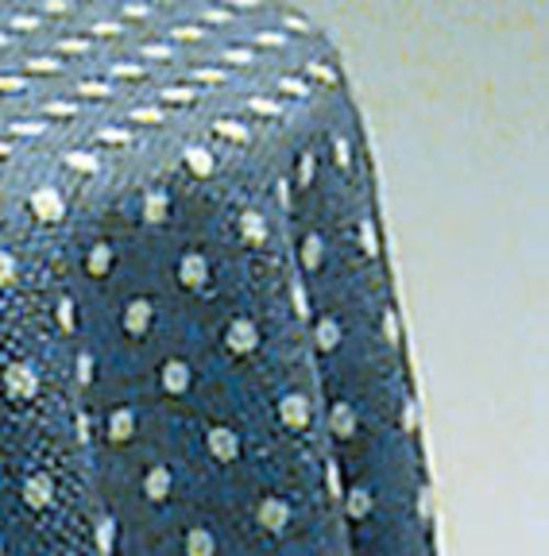Skirted Table - Blue Mini Dot