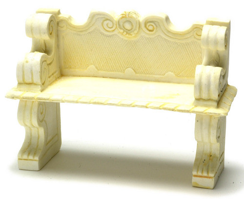 Victorian Bench - Ivory