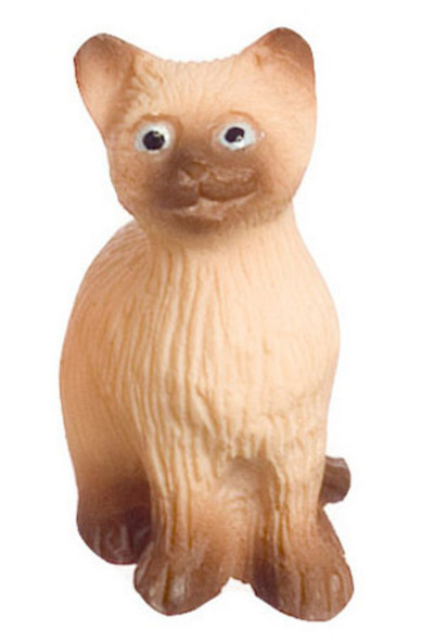 Dollhouse City - Dollhouse Miniatures Sitting Cat - Siamese