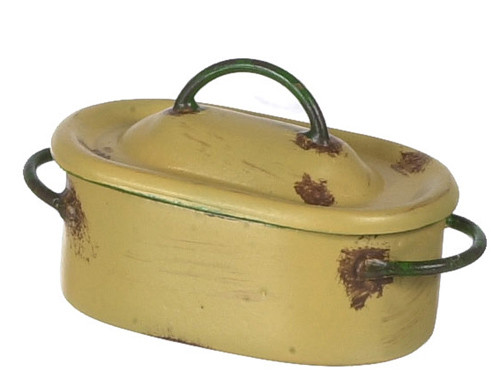 Dollhouse City - Dollhouse Miniatures Dutch Oven - Gold