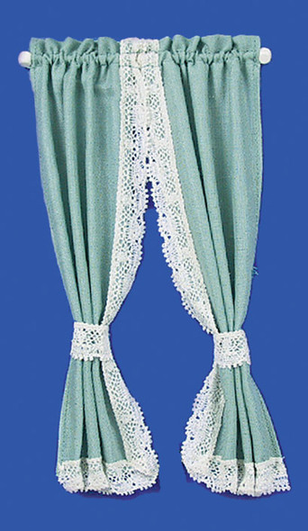 Tie Back Curtains Set - Garden Green