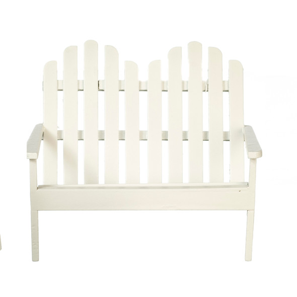 Adirondack Double Chair - White