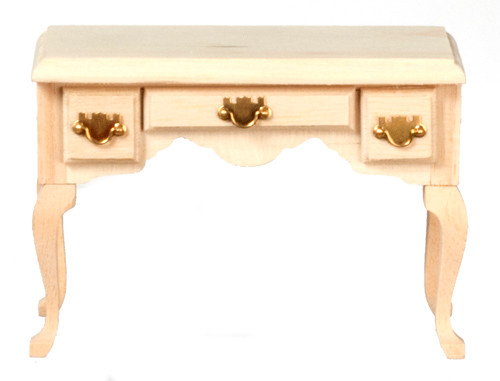 Dollhouse City - Dollhouse Miniatures Three Drawer Table - Unfinished