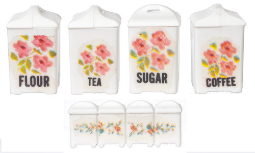 Canister Set - Pink Floral