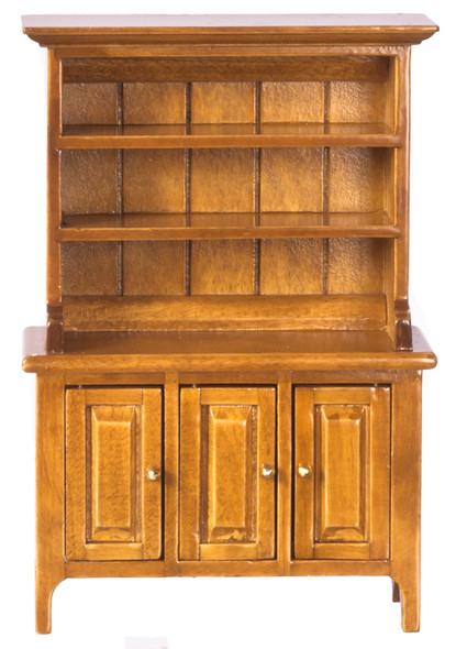Dollhouse City - Dollhouse Miniatures Welsh Cupboard - Walnut