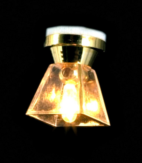 Square Ceiling Lamp - Clear