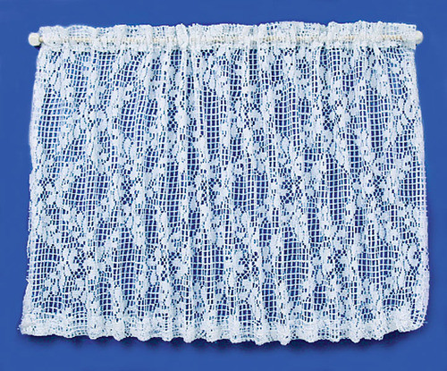 Curtains Set - Lace Picture Window and White