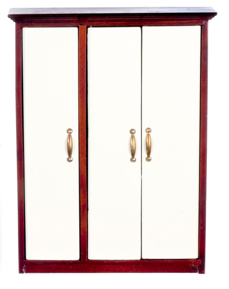 Modern Wardrobe - Mahogany