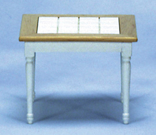 Square Table - White and Oak