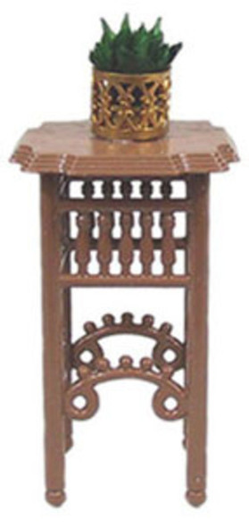 Plant Stand with Plant - Brown