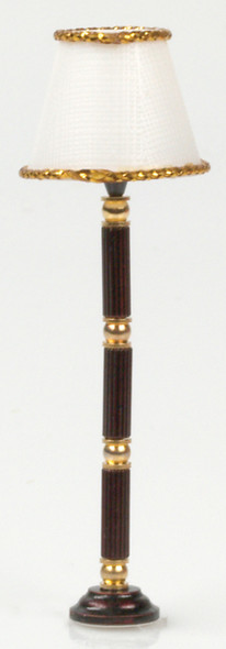 Brass Floor Lamp - Brown