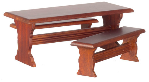 Table and Two Benches