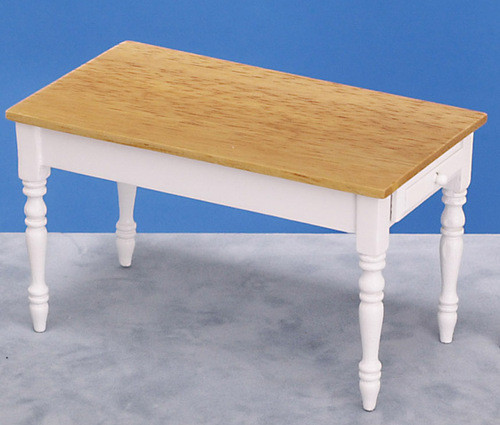 Kitchen Table White and Oak
