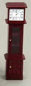 Grandfather Clock - Mahogany and Blue