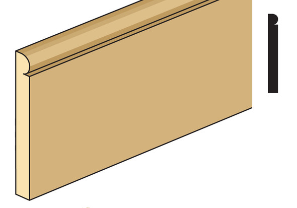 Dollhouse City - Dollhouse Miniatures BBD-16 Baseboard