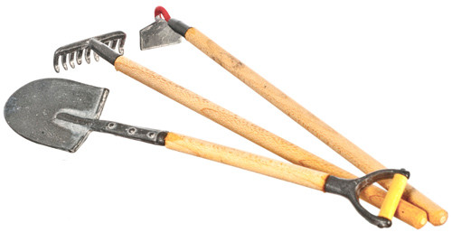 Dollhouse City - Dollhouse Miniatures Garden Tool Set