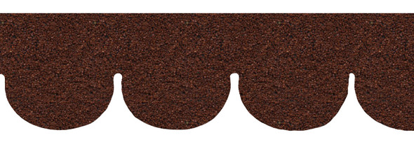 Dollhouse City - Dollhouse Miniatures Fishscale Asphalt Shingles - Red