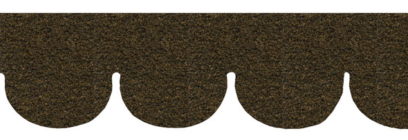Dollhouse City - Dollhouse Miniatures Fishscale Asphalt Shingles - Brown