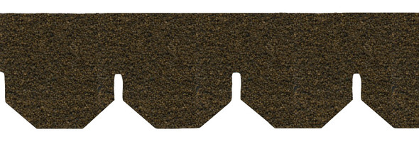 Dollhouse City - Dollhouse Miniatures Hexagon Asphalt Shingles - Brown