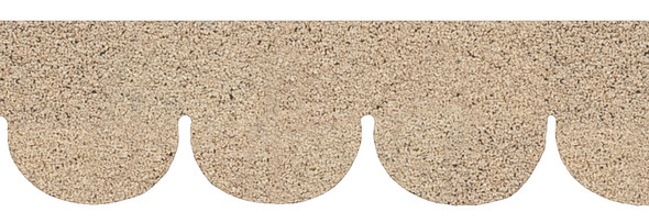 Dollhouse City - Dollhouse Miniatures Decorative Fishscale Asphalt Shingles - Tan