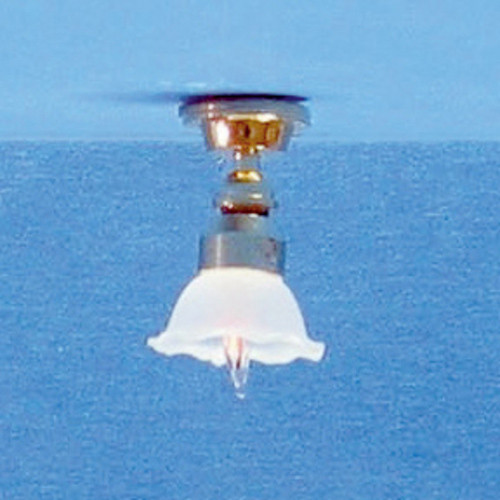 Dollhouse City - Dollhouse Miniatures Fluted Shades Ceiling Lamp