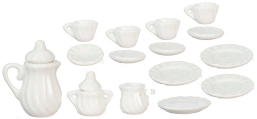Porcelain Tea Set - White