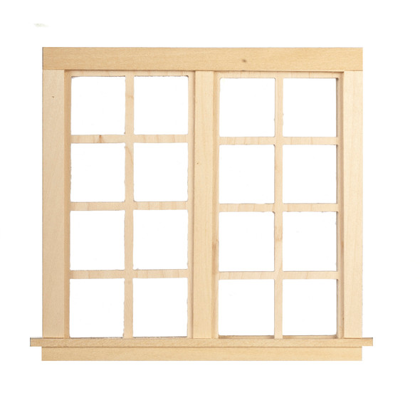 Dollhouse City - Dollhouse Miniatures 4 Over 4 Double Window