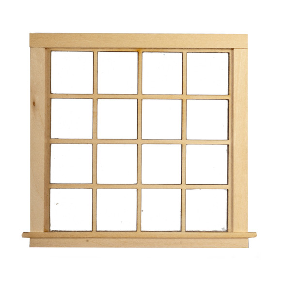 Dollhouse City - Dollhouse Miniatures 16 Panes Double Window
