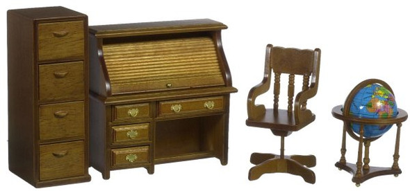 Four Drawer File Cabinet - Walnut
