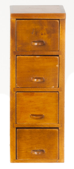 Four Drawer File Cabinet - Walnut