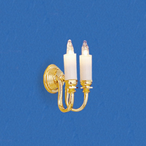 Dollhouse City - Dollhouse Miniatures Dual Candle Wall Sconce