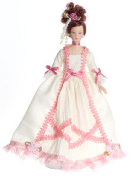 VIctorian Lady in White Gown