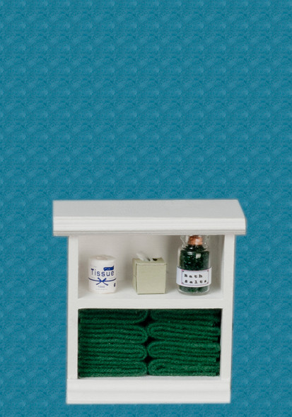 Bath Cabinet - Small and Dark Green