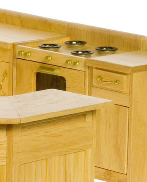 Kitchen Stove - Oak