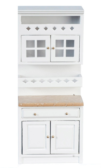 Cabinet with Shelves - White and Cabinet