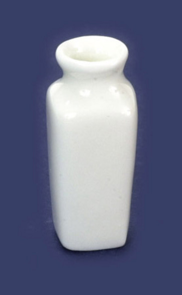 Square Vase - White