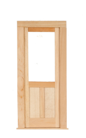 Dollhouse City - Dollhouse Miniatures Federal Door - 2 Flat and 1 Glass Panel