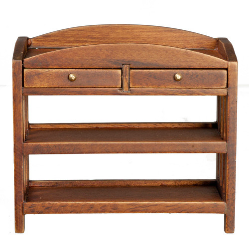 Slatted Changing Table - Walnut
