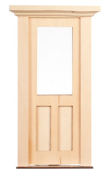 Dollhouse City - Dollhouse Miniatures Classic Federal Door - 2 Flat and 1 Glass Panel