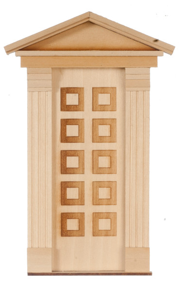 Dollhouse City - Dollhouse Miniatures 10 Raised Panel Federal Door