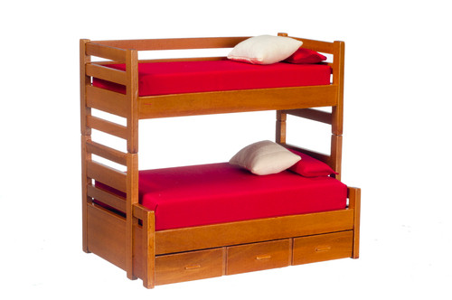 Bunk Bed with Trundle - Walnut