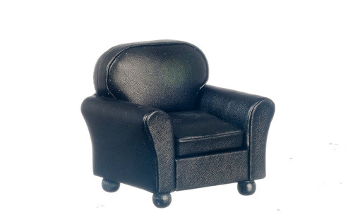 Black Leather Club Chair