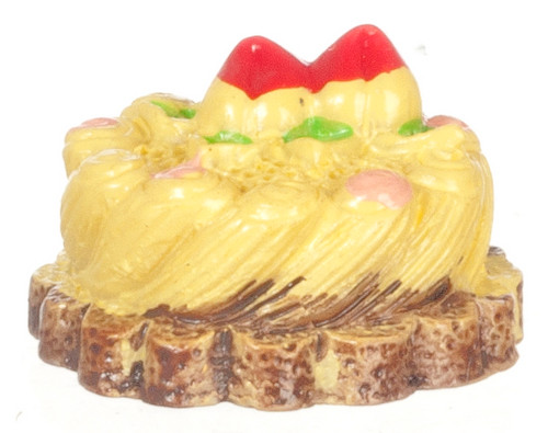 Cake with Strawberries - White