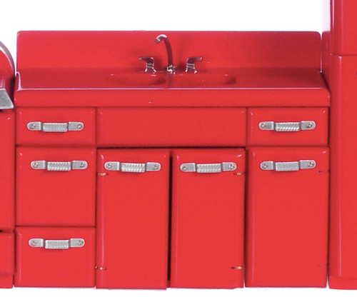 1950's Double Sink - Red
