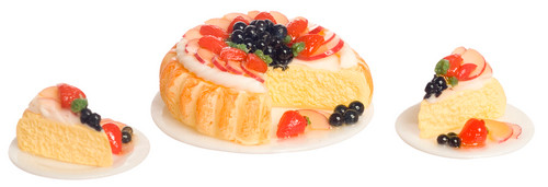 Fruit Cake with Two Dishes