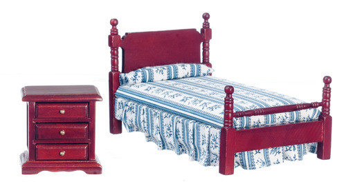 Mahogany Single Bedroom Set - Mahogany